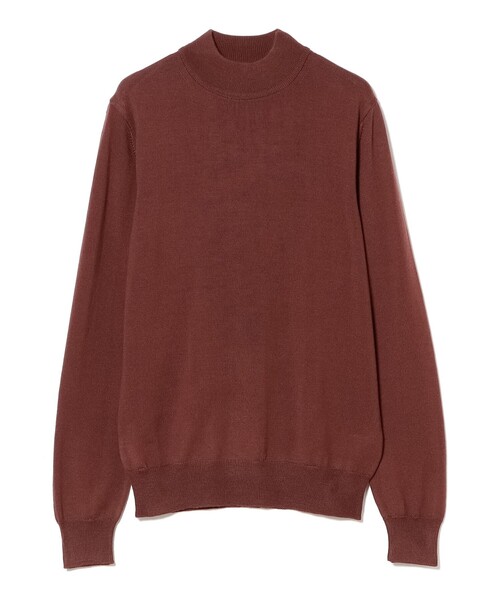 MORGANO（モルガーノ）の「【別注】MORGANO / 21ゲージ モックネック ニット（ニット/セーター・メンズ・ブラック系その他4/ライトブラウン/イエロー系その他6/ブラック/パープル・44/52/50/48/46）」の17枚目の写真