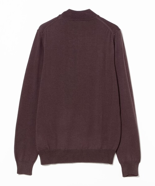 MORGANO（モルガーノ）の「【別注】MORGANO / 21ゲージ モックネック ニット（ニット/セーター・メンズ・ブラック系その他4/ライトブラウン/イエロー系その他6/ブラック/パープル・44/52/50/48/46）」の20枚目の写真