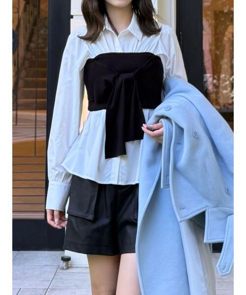 ビスチェドッキングシャツ（シャツ/ブラウス）｜MERCURYDUO