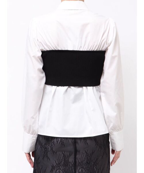 MERCURYDUO（マーキュリーデュオ）の「ビスチェドッキングシャツ（シャツ/ブラウス・レディース・ピンク/ブルー/オフホワイト・FREE）」の13枚目の写真