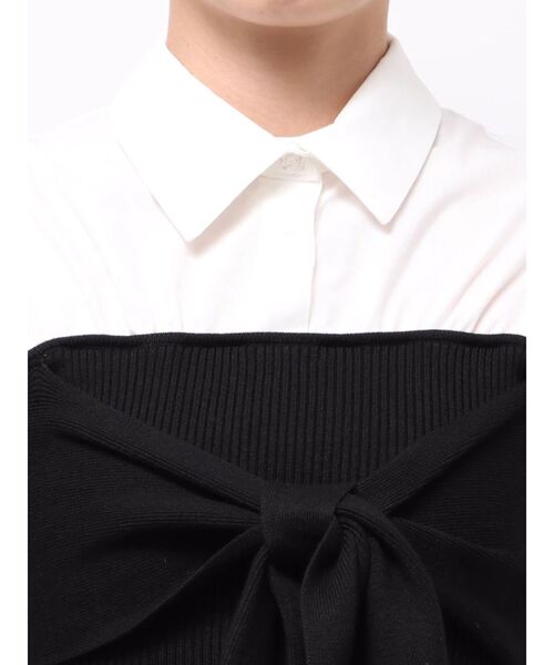 MERCURYDUO（マーキュリーデュオ）の「ビスチェドッキングシャツ（シャツ/ブラウス・レディース・ピンク/ブルー/オフホワイト・FREE）」の14枚目の写真