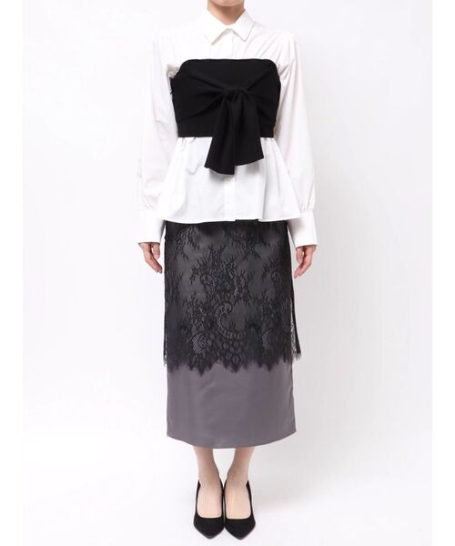 MERCURYDUO（マーキュリーデュオ）の「ビスチェドッキングシャツ（シャツ/ブラウス・レディース・ピンク/ブルー/オフホワイト・FREE）」の18枚目の写真