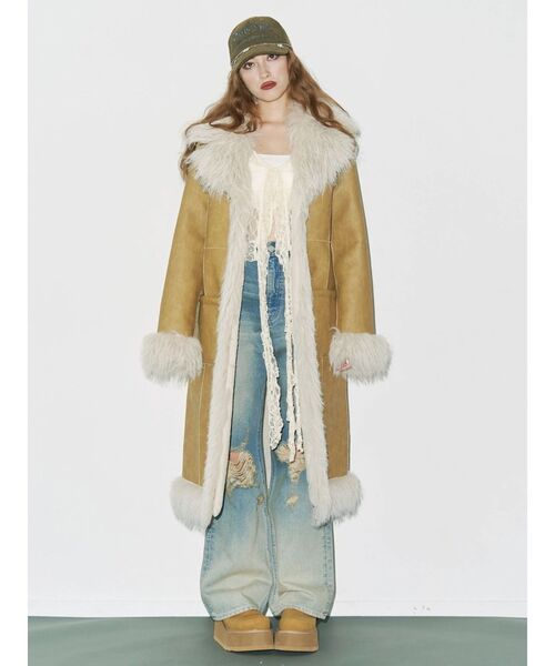 EVRIS（エヴリス）の「ヴィンテージイクダメージワイドデニムパンツ（デニムパンツ・レディース・インディゴブルー/ブラック・SMALL/MEDIUM）」の15枚目の写真