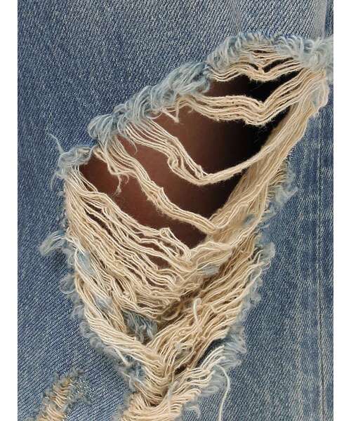 EVRIS（エヴリス）の「ヴィンテージイクダメージワイドデニムパンツ（デニムパンツ・レディース・インディゴブルー/ブラック・SMALL/MEDIUM）」の17枚目の写真