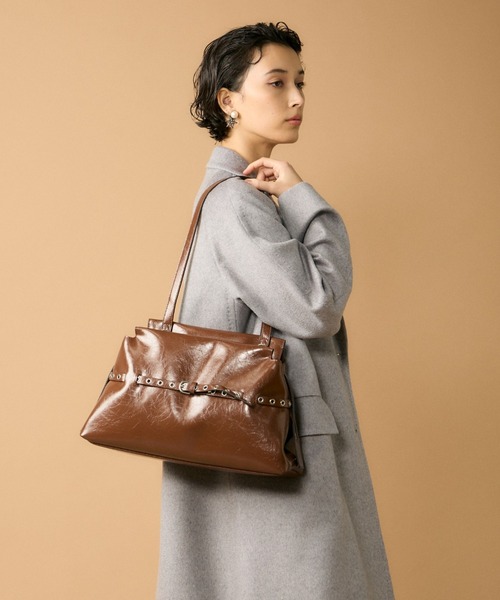 DELL'EST(デルエスト)の「STRIN BAGトートバッグ《DELL'EST》(ショルダーバッグ・レディース・ブラウン/ブラック・フリー)」の14枚目の写真