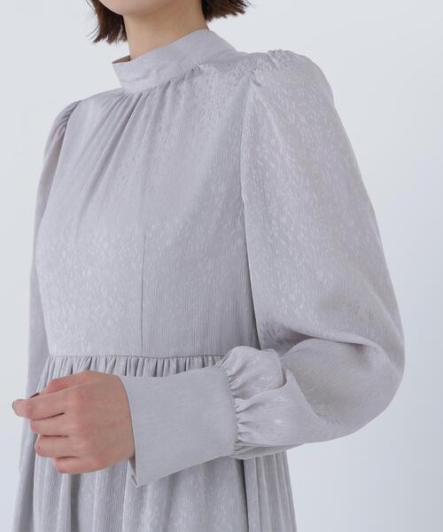 NATURAL BEAUTY BASIC(ナチュラルビューティーベーシック)の「◇バックリボンジャガードワンピース(ワンピース・レディース・ダークブラウン/グレー/オフホワイト・MEDIUM/P/S)」の17枚目の写真