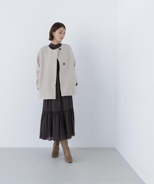 セール】◇バックリボンジャガードワンピース（ワンピース）｜NATURAL