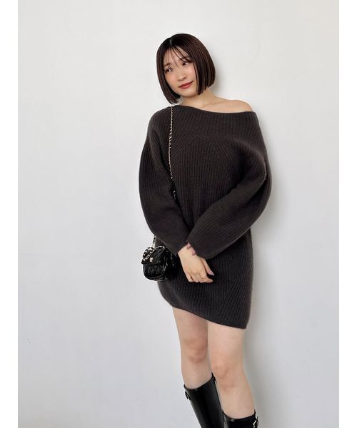 ラクーンミニニットワンピース（ワンピース）｜SNIDEL（スナイデル）の