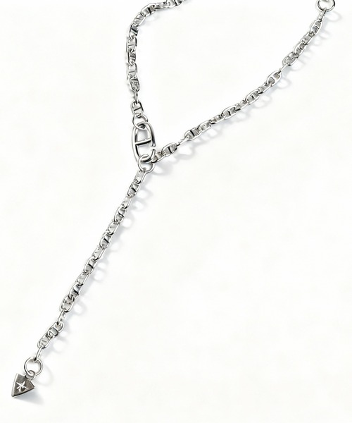 NO ID.（ノーアイディ）の「【NO ID.】Anchor Chain Lariat / アンカー チェーン ラリエット（ネックレス・メンズ・シルバー・ONE SIZE）」の2枚目の写真