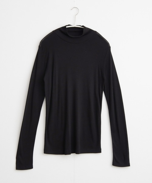 for/c(フォーシー)の「ウール混ハイネックカットソー【サスティナブル】(Tシャツ/カットソー・レディース・オフホワイト/ブラック/チャコール・M/L/LL)」の15枚目の写真