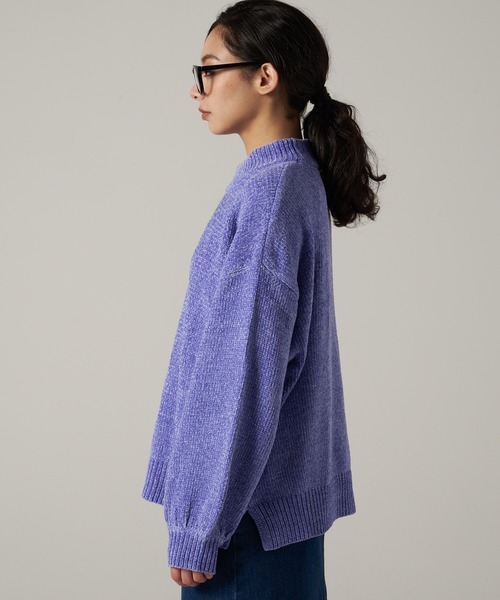Eddie Bauer（エディーバウアー）の「シェニール ニット プルオーバー（ニット/セーター・レディース・パープル/ライトベージュ/ブラック・L/M/S/XL）」の16枚目の写真