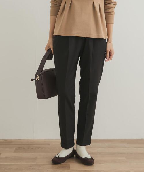 URBAN RESEARCH DOORS(アーバンリサーチドアーズ)の「ツイルストレッチテーパードイージーパンツ(その他パンツ・レディース・ブラック/カーキ/チャコールグレー・MEDIUM/X-SMALL/SMALL)」の13枚目の写真