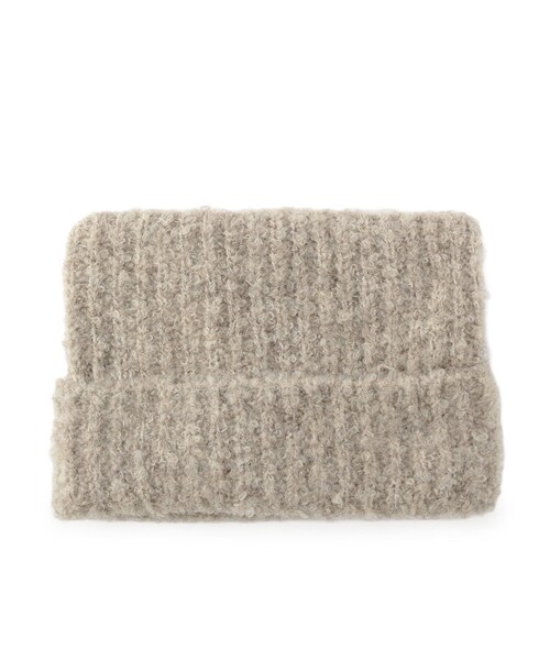 SHOO・LA・RUE（シューラルー）の「ねこみみニットワッチ（ニットキャップ/ビーニー・レディース・ナチュラル/ブラック・00）」の2枚目の写真