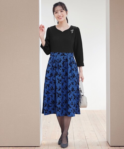 フロッキードッキングワンピース JUSGLITTY】エアリーフロッキー