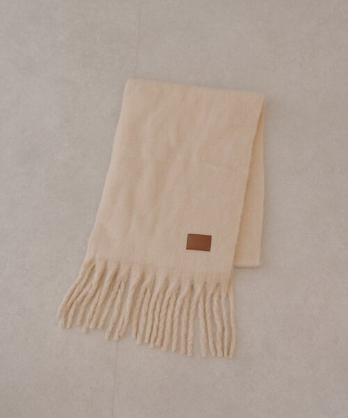 Chico（チコ）の「太フリンジボリュームストール（マフラー・レディース・ベージュ/ピンク/アイボリー/ブラウン・FREE）」の7枚目の写真