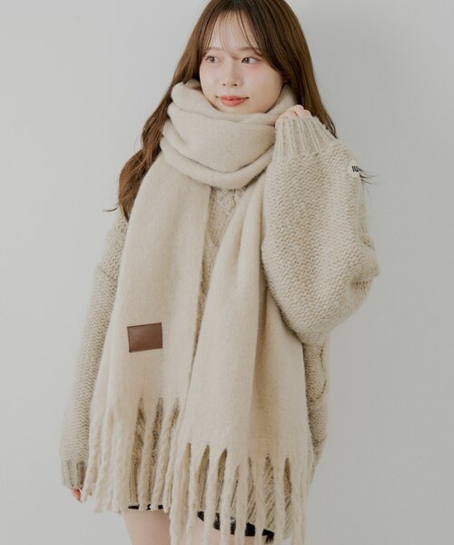 太フリンジボリュームストール（マフラー）｜Chico（チコ）の