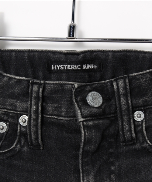 HYSTERIC MINI（ヒステリックミニ）の「ストレッチカットニットデニム スーパースリム フル丈パンツ（デニムパンツ・キッズ・ブラック/インディゴブルー・110/100/120）」の8枚目の写真