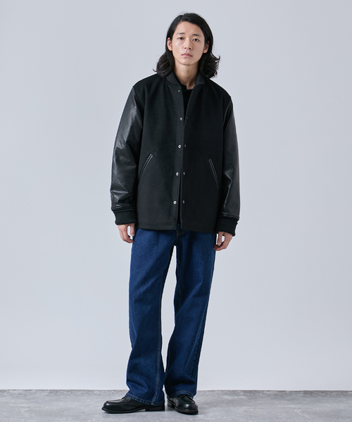 タスマニアウール ウインドシャフト バーシティージャケット