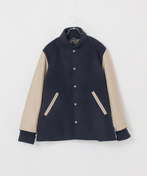 タスマニアウール ウインドシャフト バーシティージャケット