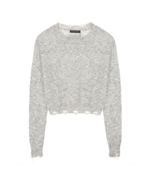 NICOLE BOKASHI DAMAGE KNIT_GRAY