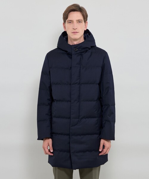 MACKINTOSH LONDON（マッキントッシュ ロンドン）の「【WEB・一部店舗限定】【DUNFORD HOOD】サキソニーツイルフーデッドアウター（ダウンジャケット/コート・メンズ・ネイビー/チャコールグレー・38/40/42）」の5枚目の写真