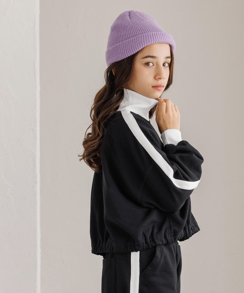 coca（coca）（コカ）の「キッズ　ハーフジップライントップス（Tシャツ/カットソー・キッズ・ブラック/ライトグリーン・130/120/150/140）」の4枚目の写真