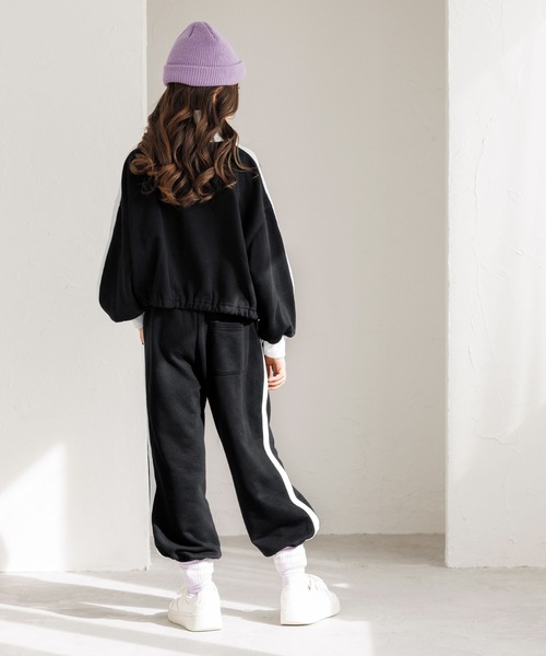 coca（coca）（コカ）の「キッズ　ハーフジップライントップス（Tシャツ/カットソー・キッズ・ブラック/ライトグリーン・130/120/150/140）」の5枚目の写真