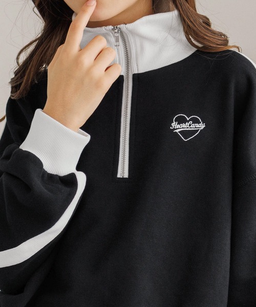 coca（coca）（コカ）の「キッズ　ハーフジップライントップス（Tシャツ/カットソー・キッズ・ブラック/ライトグリーン・130/120/150/140）」の8枚目の写真