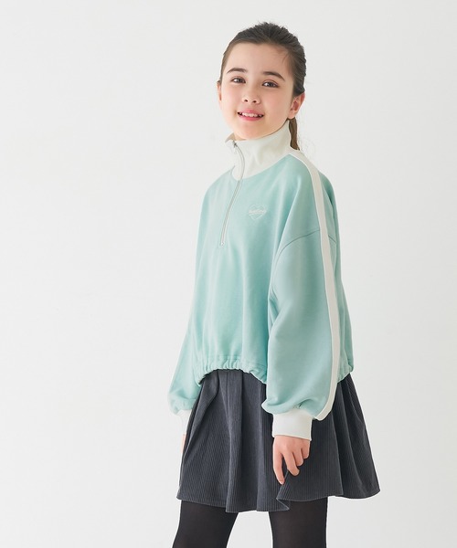 coca（coca）（コカ）の「キッズ　ハーフジップライントップス（Tシャツ/カットソー・キッズ・ブラック/ライトグリーン・130/120/150/140）」の10枚目の写真