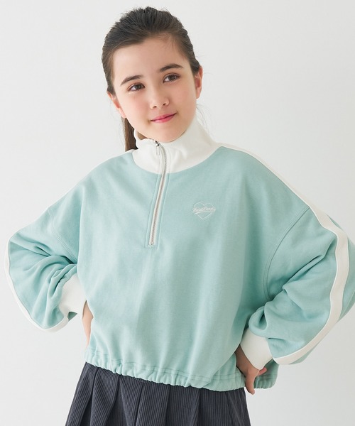 coca（coca）（コカ）の「キッズ　ハーフジップライントップス（Tシャツ/カットソー・キッズ・ブラック/ライトグリーン・130/120/150/140）」の12枚目の写真