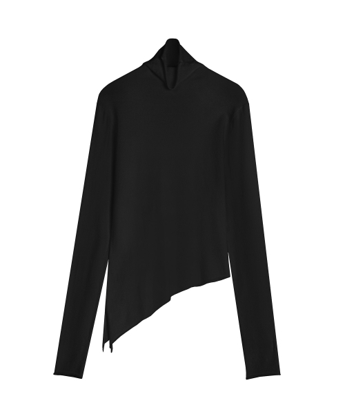 AVANDRESS(アバンドレス )の「Diagonal Turtleneck Tee BLACK(Tシャツ/カットソー・レディース・ブラック・SMALL/MEDIUM)」の3枚目の写真