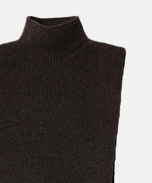 LE CIEL BLEU(ルシェルブルー)の「アシンメトリックニットベスト / Asymmetric Knit Vest(ニット/セーター・レディース・ブラウン/グレー/アイボリー・36)」の6枚目の写真