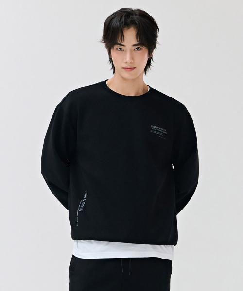 CHASECULT(チェイスカルト)の「男性レタリンググラフィックスウェットシャツ-ブラック(スウェット・メンズ・ブラック・110/95/105/100)」の2枚目の写真