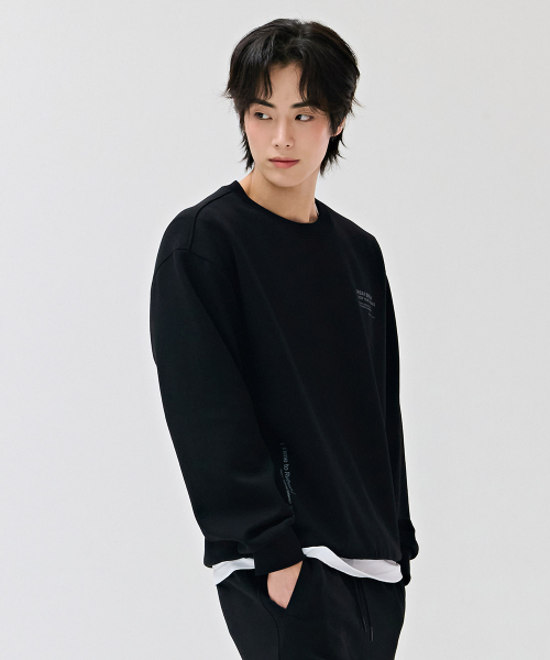 CHASECULT(チェイスカルト)の「男性レタリンググラフィックスウェットシャツ-ブラック(スウェット・メンズ・ブラック・110/95/105/100)」の3枚目の写真