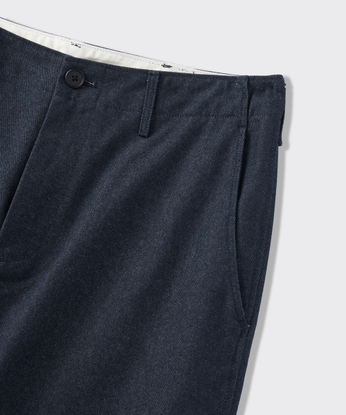 MUSINSA STANDARD（ムシンサスタンダード）の「デニムライクオフィサーパンツ [ディープインディゴ]（スラックス・メンズ・その他・29/30/31/33/26/27/28/40/38/42/36/34/32）」の6枚目の写真