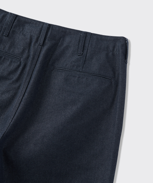 MUSINSA STANDARD（ムシンサスタンダード）の「デニムライクオフィサーパンツ [ディープインディゴ]（スラックス・メンズ・その他・29/30/31/33/26/27/28/40/38/42/36/34/32）」の7枚目の写真