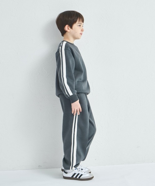 pairmanon（ペアマノン）の「【ぬくふわ】ユニセックス 裏起毛 サイドライン セットアップ（セットアップ・キッズ・チャコールグレー/ベージュ/ブラウン・100/110/120/130/140/150/90）」の7枚目の写真