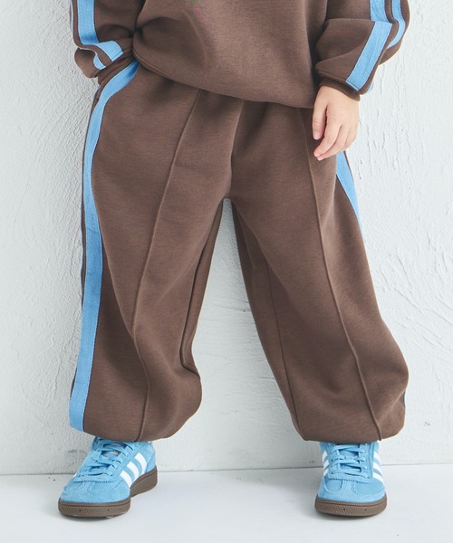 pairmanon（ペアマノン）の「【ぬくふわ】ユニセックス 裏起毛 サイドライン セットアップ（セットアップ・キッズ・チャコールグレー/ベージュ/ブラウン・100/110/120/130/140/150/90）」の10枚目の写真