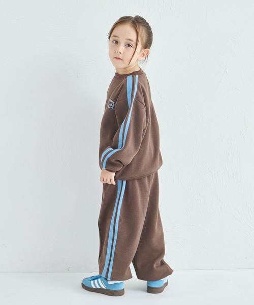 pairmanon（ペアマノン）の「【ぬくふわ】ユニセックス 裏起毛 サイドライン セットアップ（セットアップ・キッズ・チャコールグレー/ベージュ/ブラウン・100/110/120/130/140/150/90）」の12枚目の写真