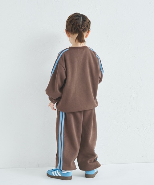 pairmanon（ペアマノン）の「【ぬくふわ】ユニセックス 裏起毛 サイドライン セットアップ（セットアップ・キッズ・チャコールグレー/ベージュ/ブラウン・100/110/120/130/140/150/90）」の13枚目の写真