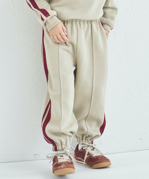 pairmanon（ペアマノン）の「【ぬくふわ】ユニセックス 裏起毛 サイドライン セットアップ（セットアップ・キッズ・チャコールグレー/ベージュ/ブラウン・100/110/120/130/140/150/90）」の15枚目の写真