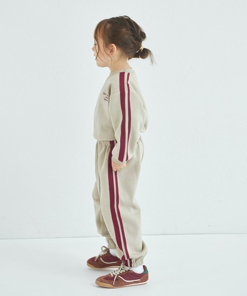 pairmanon（ペアマノン）の「【ぬくふわ】ユニセックス 裏起毛 サイドライン セットアップ（セットアップ・キッズ・チャコールグレー/ベージュ/ブラウン・100/110/120/130/140/150/90）」の17枚目の写真