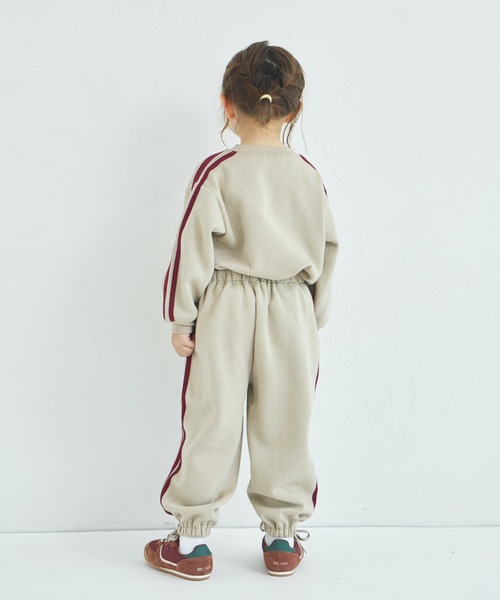 pairmanon（ペアマノン）の「【ぬくふわ】ユニセックス 裏起毛 サイドライン セットアップ（セットアップ・キッズ・チャコールグレー/ベージュ/ブラウン・100/110/120/130/140/150/90）」の18枚目の写真