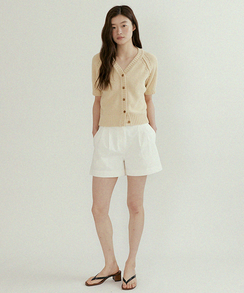 LINGSEOUL(リングソウル)の「hanji blended v-neck knit-beige(ニット/セーター・レディース・その他・FREE)」の2枚目の写真