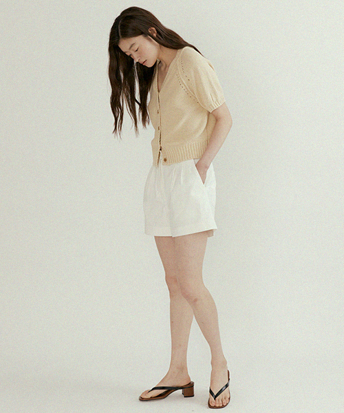 LINGSEOUL(リングソウル)の「hanji blended v-neck knit-beige(ニット/セーター・レディース・その他・FREE)」の4枚目の写真