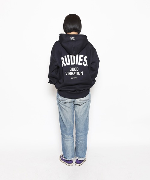 RUDIE'S（ルーディーズ）の「THICK PHAT HOOD SWEAT（パーカー・メンズ・アッシュグレー/ブラック/ネイビー・L/XL/XXL/M）」の3枚目の写真