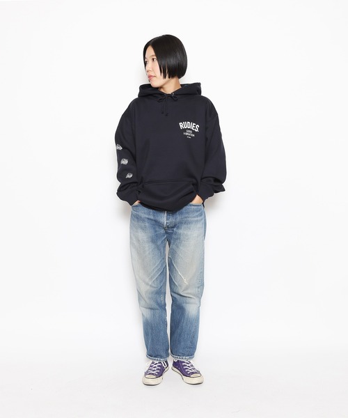 RUDIE'S（ルーディーズ）の「THICK PHAT HOOD SWEAT（パーカー・メンズ・アッシュグレー/ブラック/ネイビー・L/XL/XXL/M）」の10枚目の写真