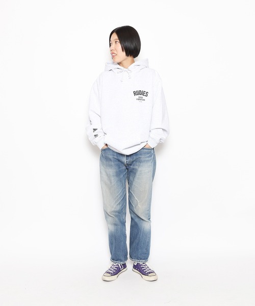 RUDIE'S（ルーディーズ）の「THICK PHAT HOOD SWEAT（パーカー・メンズ・アッシュグレー/ブラック/ネイビー・L/XL/XXL/M）」の18枚目の写真