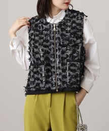 EGLANTINE ツィード中綿ベスト