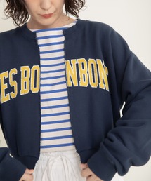 CHILD WOMAN | BONBONプリントスウェット リメイクはおりカーディガン(カーディガン/ボレロ)